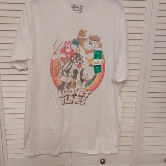 Looney Tunes White Short Sleeve Tee - Picture 4 of 5